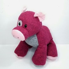 Penelope Pig Aurora Red Pink Plush Stuffed Animal Grey Belly Hearts 13" Rare