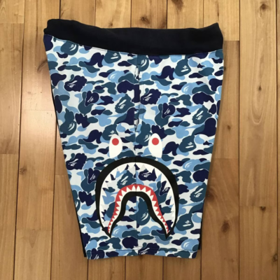 bape ape ABC camo side シャーク スウェットハーフパンツ BAPE Side Shark Sweat Shorts Navy x ABC camo blue A Bathing Ape