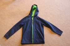 Tek Gear Boy  s Navy Full Zip Hoodie Cotton Blend Size M 10/12