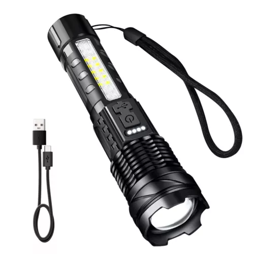 Linterna LED súper brillante 990000000 lúmenes luces de trabajo tácticas recargables - Imagen 4 de 14