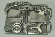 Truckers Move America Belt Buckle by Siskiyou