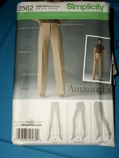 Miss Simplicity 2562 Pattern Wide Leg Pants Amazing Fit UNCUT Size 6-8-10-12-14