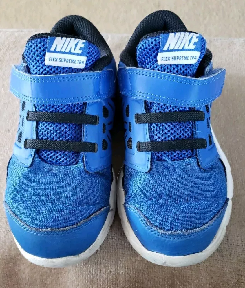 Baskets bleues Nike 'Flex Supreme Tr 4 759993 400 athlétiques garçons taille US 10c
