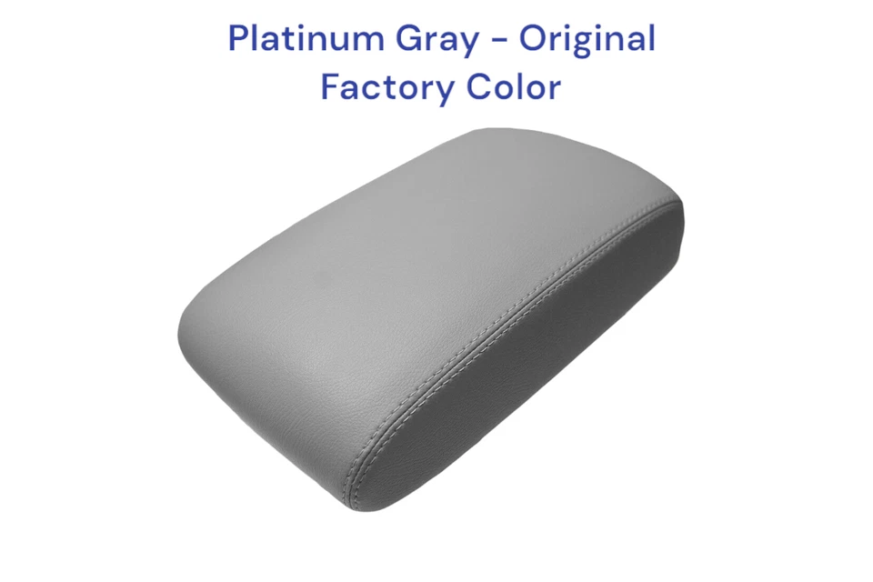 Cubierta de consola de cuero para Subaru Forester Limited 2009-2013 en gris platino Foto 3 de 4