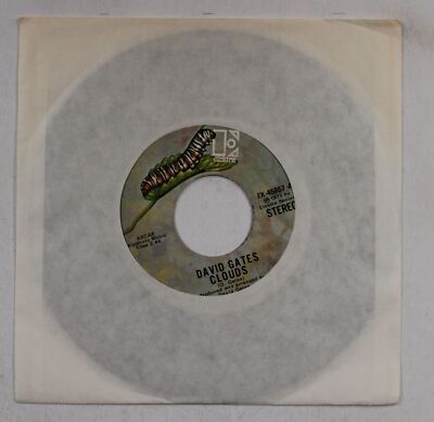 David Gates Clouds / I Use The Soap US 7inch Vinyl Single 1973 Soft Rock