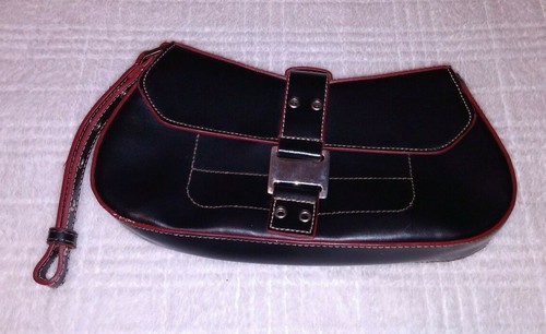 guess red clutch bag