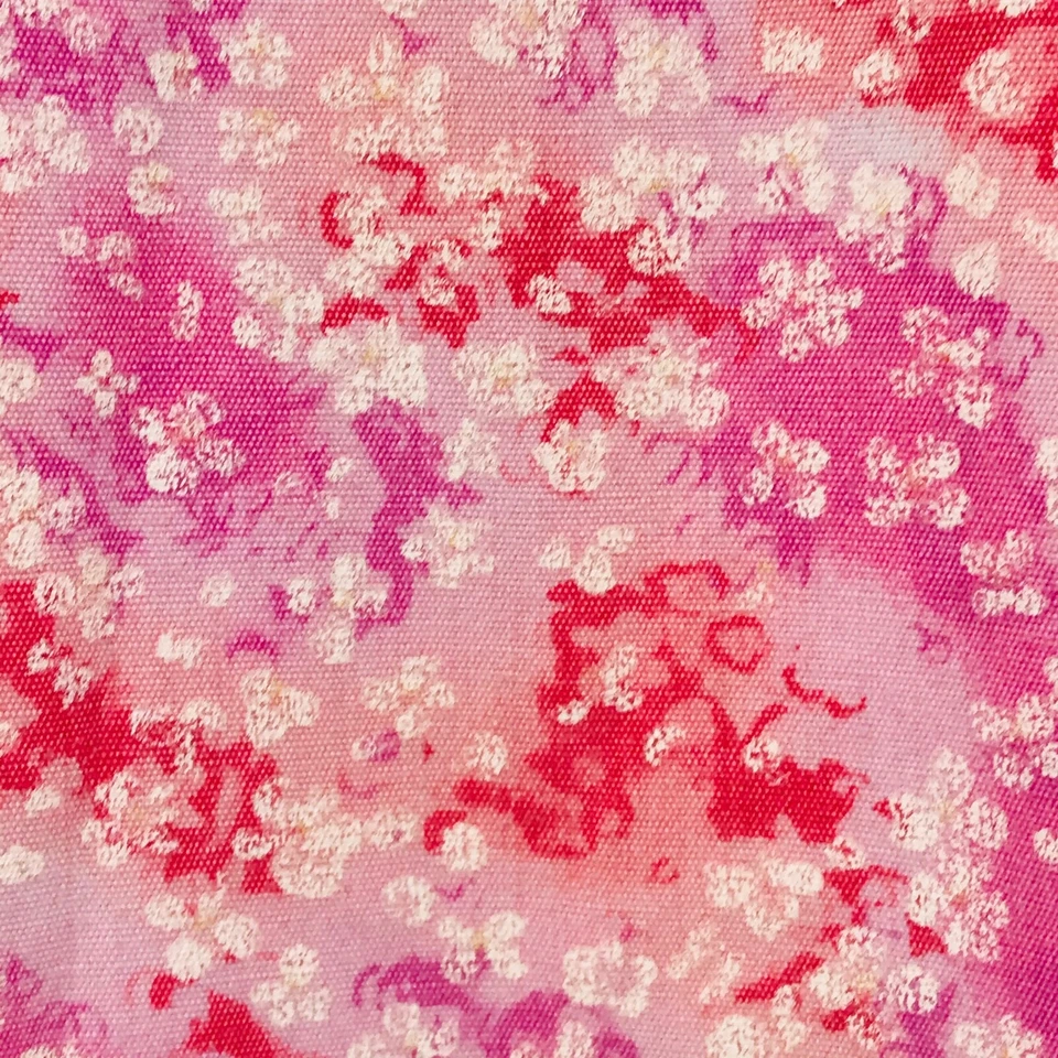 Crest Small Pink With Small White Flowers Scrub Top Medical Nurse Veterinary - Image 4 of 4