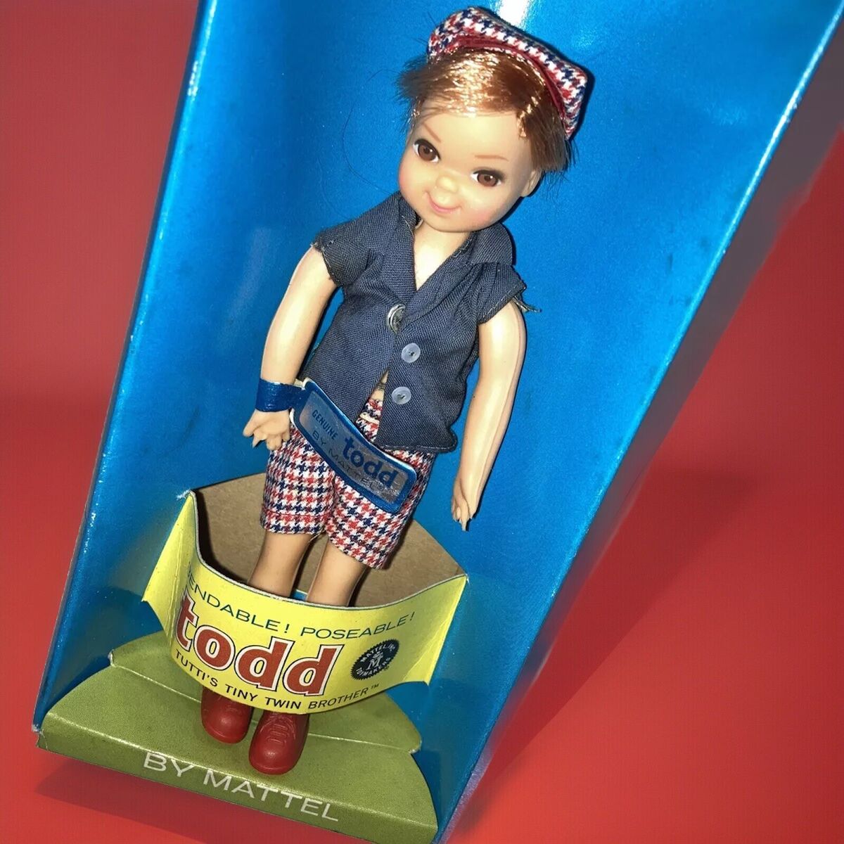 Barbie Vintage 1965 Tutti's Tiny Twin Brother Todd ~ New in Barbie Vintage 1965 Tutti's Tiny Twin Brother Todd ~ New in