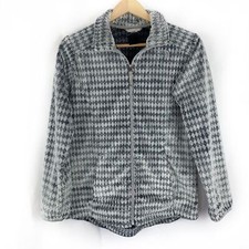 The North Face Girl's Zip Front Soft Fleece Jacket Gray, Size XL 18