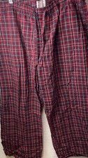 Meroma Red/Black Plaid Men  s Cotton Size XL 40-42 Pajama Pants