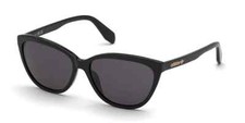 Adidas OR0041 01A Shiny Black Cat Eye Plastic Sunglasses Frame 58-15-140