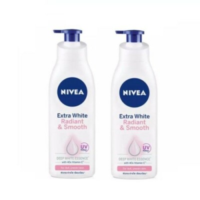 NIVEA Body Lotion Extra White Radiant and Smooth UV Filter 40x Vitamin C 400ml 