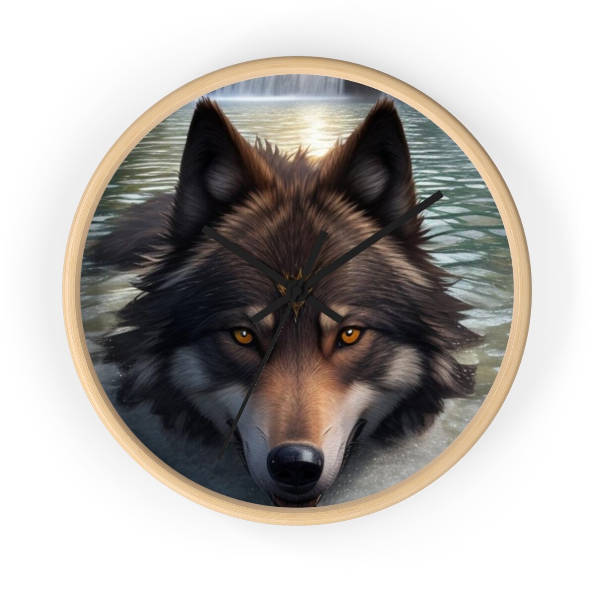 Timber Wolf, Wall Clock photo Timber Wolf, Wall Clock photo