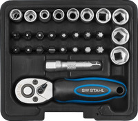 Sw-Stahl SteckschlüSselsatz 1/4 Zoll 28-Tlg.