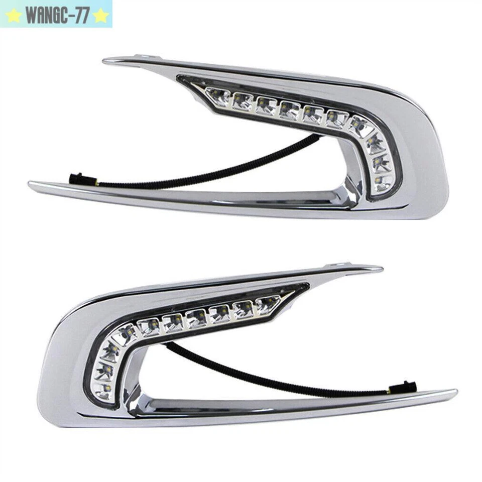 Par de luces de circulación diurna LED antiniebla DRL para Peugeot 2008 2014-2016 nuevas Foto 4 de 4