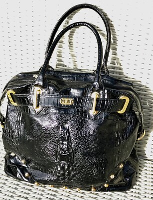 Superb Butler And Wilson Handbag Black With Gold Hardware