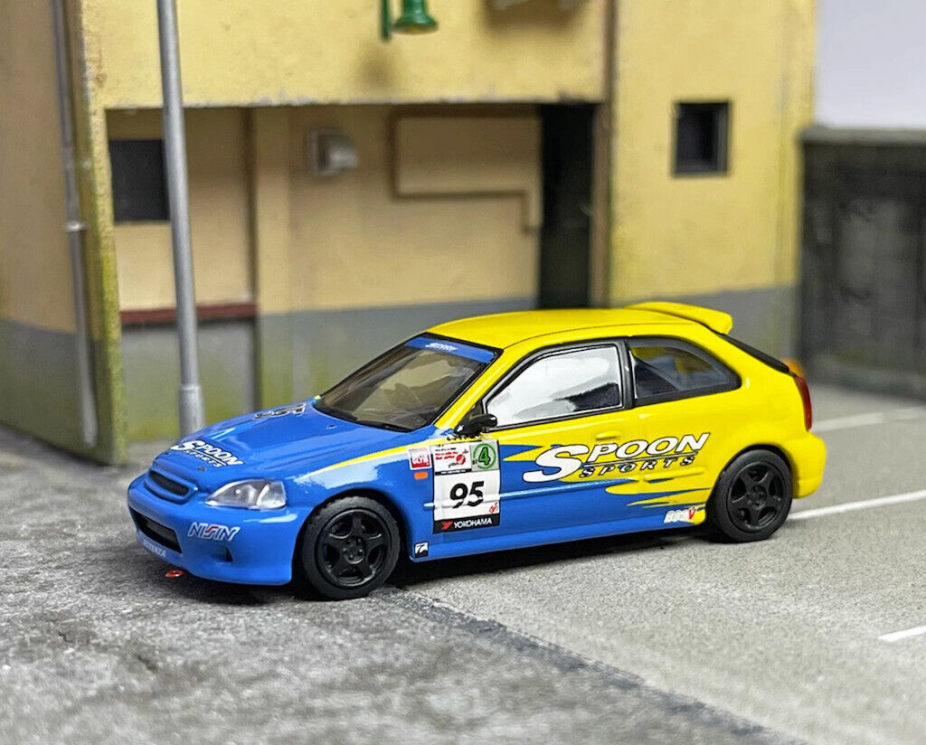 GB INNO 1:64 JDM Civic Type R EK9 Racing Sports Model