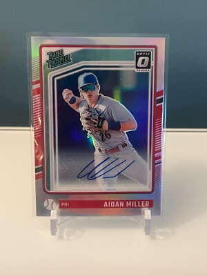 2024 Panini Donruss Aidan Miller Rated Prospect Optic Silver Prizm Auto #101