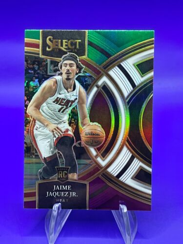 Jamie Jaquez Jr. 2023-24 Panini Select Basketball Tri Color Premier Miami Heat - Picture 1 of 2