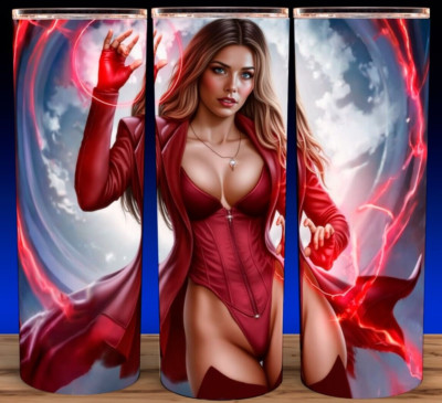 Scarlet Witch Sexy Comic Book Girl Cup Mug Tumbler