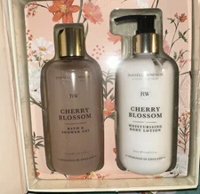 RUSSELL & WINDSOR 🌸 Cherry Blossom 🌸 DUO BATH& SHOWER GEL + BODY LOTION NIB