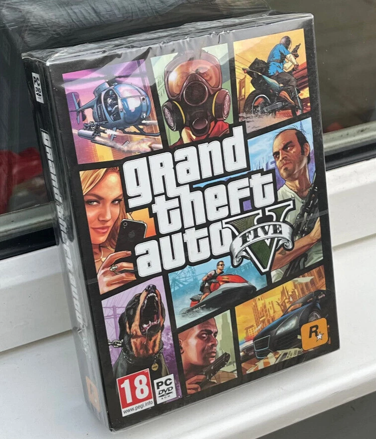 GRAND THEFT AUTO GTA V 5 SAN ANDREAS PC DVD-ROM *BRAND NEW FACTORY SEALED* RARE! - Image 2 of 4