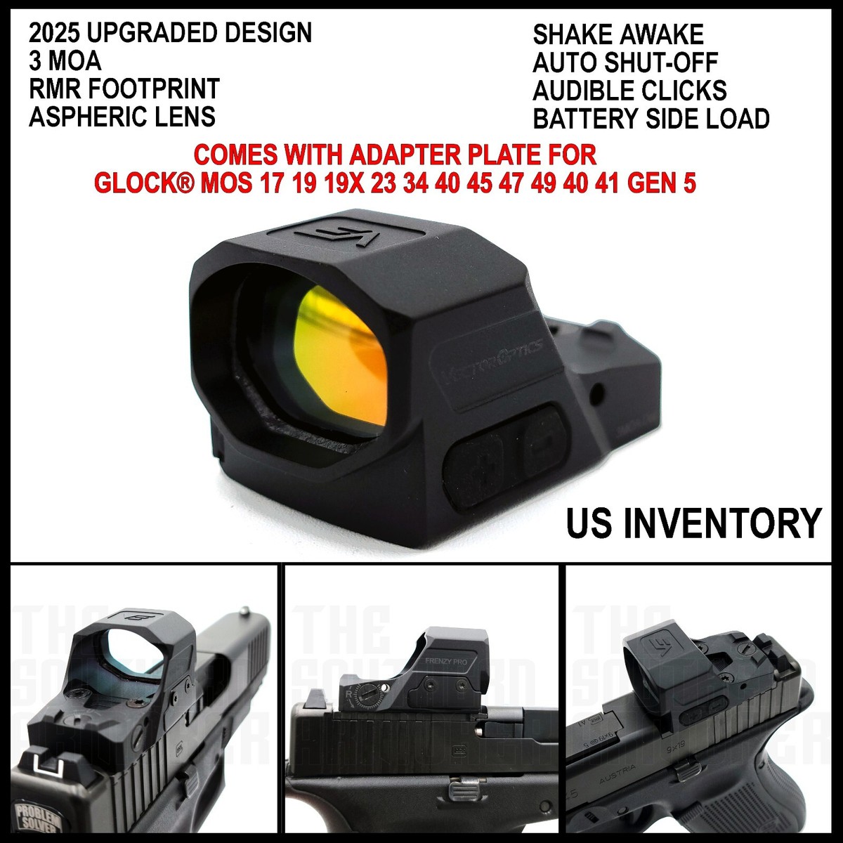2025 VECTOR OPTICS SHAKE AWAKE RED DOT OPTIC WITH RMR FOOTPRINT