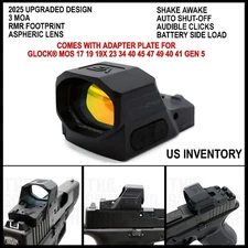 2025 SHAKE AWAKE RED DOT OPTIC SIGHT FOR GLOCK 17 19 19X 23 34 40 45 47 49 GEN 5