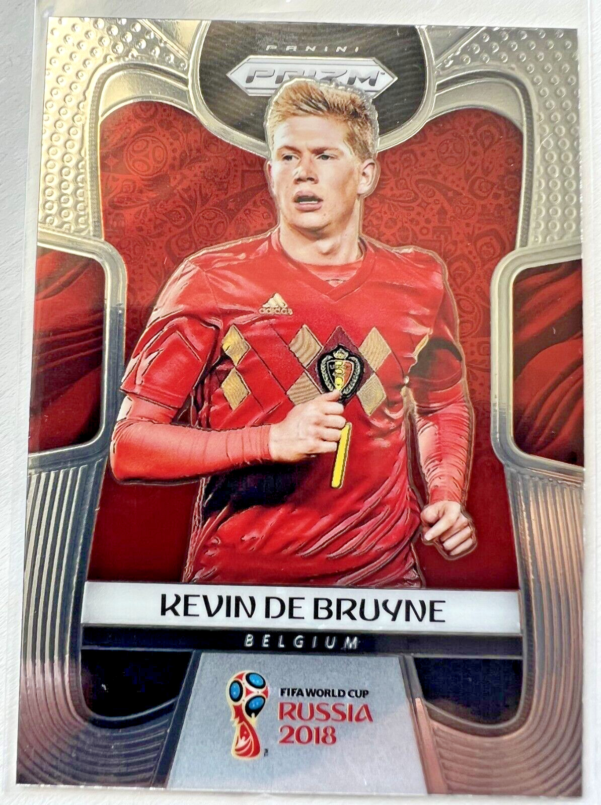 2018 Panini Prizm FIFA World Cup Soccer - Kevin de Bruyne - Belgium base