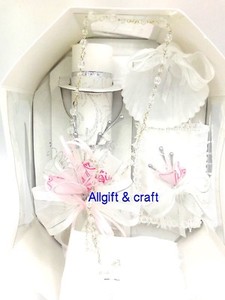 baptism candle set for baby girl