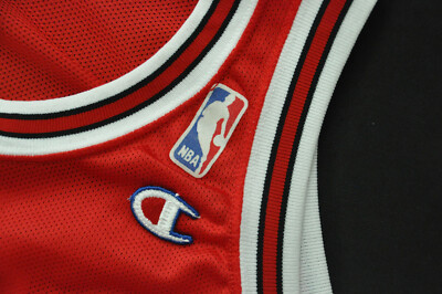 Michael Jordan Chicago Bulls Champion Jersey White Letters