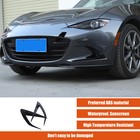 Gloss Black Front Bumper Side Air Vent Trims For Mazda Miata MX-5 ND 2016-2025