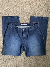  Y2K Women  s size 6 Tommy Hilfiger trouser blue jeans straight leg denim