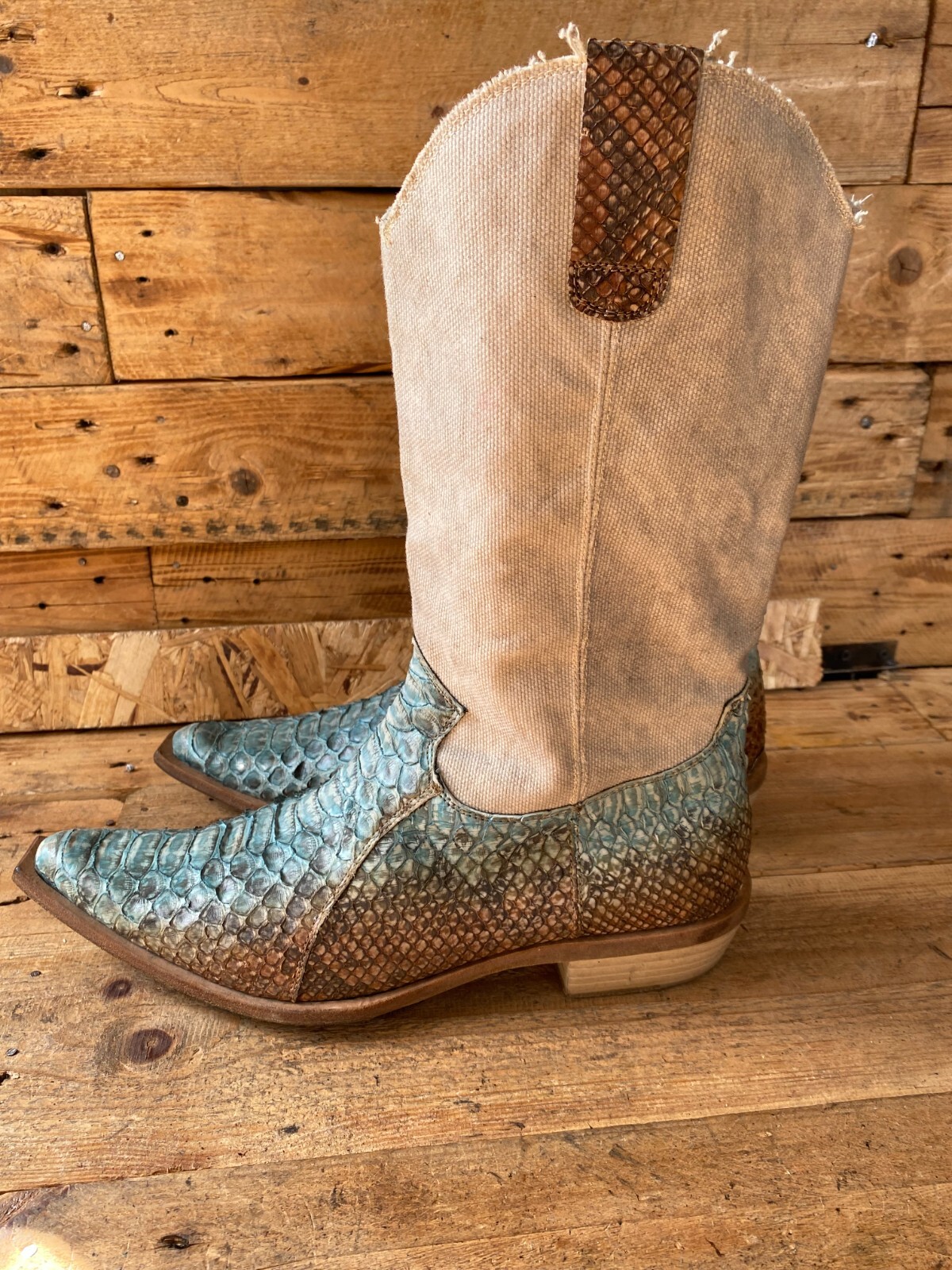 Roberto cavali western cowboys python  exotic, sn… - image 9