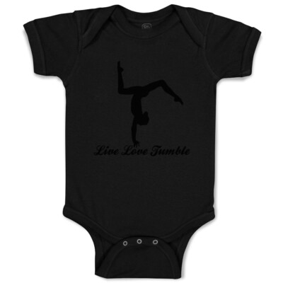Baby Bodysuit Baby Bodysuit Live Love Tumble Gymnast Boy & Girl Baby Clothes