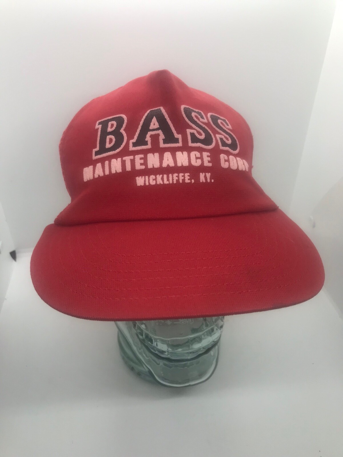 Vintage Bass Maintenance Corp Mesh Snapback Trucker Hat Adjustable Baseball Cap Kentucky KY