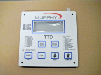 Murphy TTD-H Annunciator Replacement Display Panel Cover 50050375