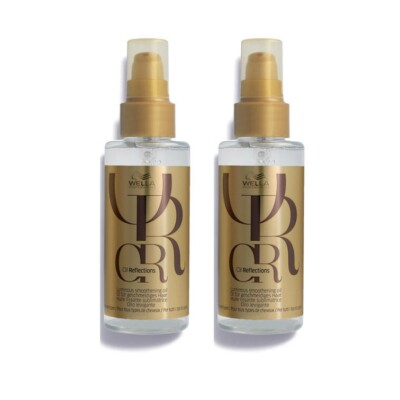 Wella Oil Reflections Smoothening Oil 2x 100ml Reichhaltiges Öl /Geschmeidigkeit