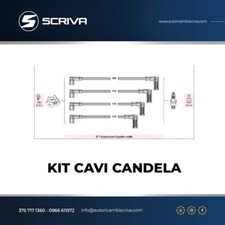 KIT CAVI CANDELA FIAT SEICENTO CINQUECENTO Mot. 900