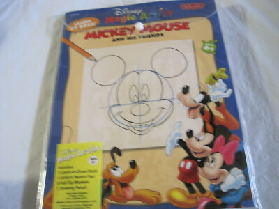 Disney Mickey Mouse Magic Artist Kit~Book Sketch Pad Markers