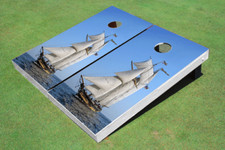 Sailing Boat 2 Custom Cornhole Board
