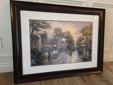 Thomas Kinkade, Embell ?Carmel, Sunset on Ocean Avenue", LTD "295/4950" SN, COA