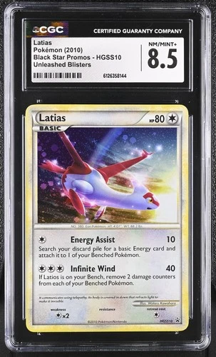 CGC 8.5 Latias 2010 Black Star Promos HGSS10 Holo Pokemon Card