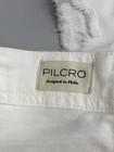 Pilcro Womens Jean Salt Rock White Size 27 Adi Mid Rise Flare Raw Edge Hem — photo 9