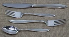 1965 GORHAM Gossamer Burnished Sterling Silver Place 4-Piece Place Setting