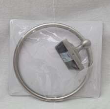 NIB Gatco Meridian Towel Ring Solid Forged Brass Satin Nickel Finish