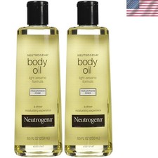 8.5 Fl Oz Fragrance-Free Body Oil - Multi-Purpose Hydrating Duo Pack of 2 