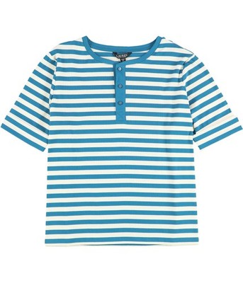 Ralph Lauren Womens Striped Henley Shirt