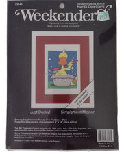 Weekenders Counted Cross Stitch "Just Ducky" 2006 New in Pkg Made in USA