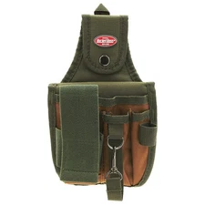 BUCKET BOSS 54120 Green,Tool Pouch,Polyester 52NZ08